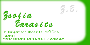 zsofia barasits business card